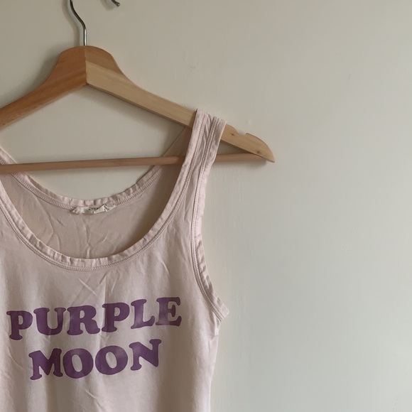 Spell and the Gypsy Purple Moon Cream Colored Tank Top - Picture 2 of 7